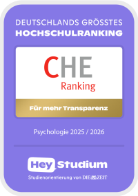 Teilnahmesiegel für das CHE Ranking 2025/2026 für Psychologie-Fachbereiche