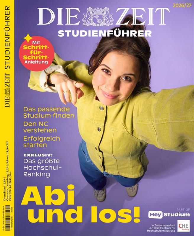 Cover DIE ZEIT Studienführer 2026/2027